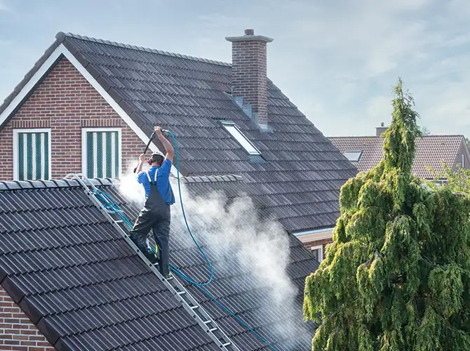 residential roof power wash cleaning edwardsville illinois